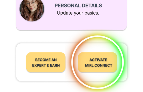 Tap Activate MIRL Connect to unlock your invite code